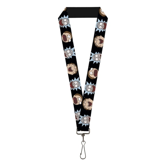 Rick and Morty Lanyard, Rick and Morty Expressions in Space, Elastic