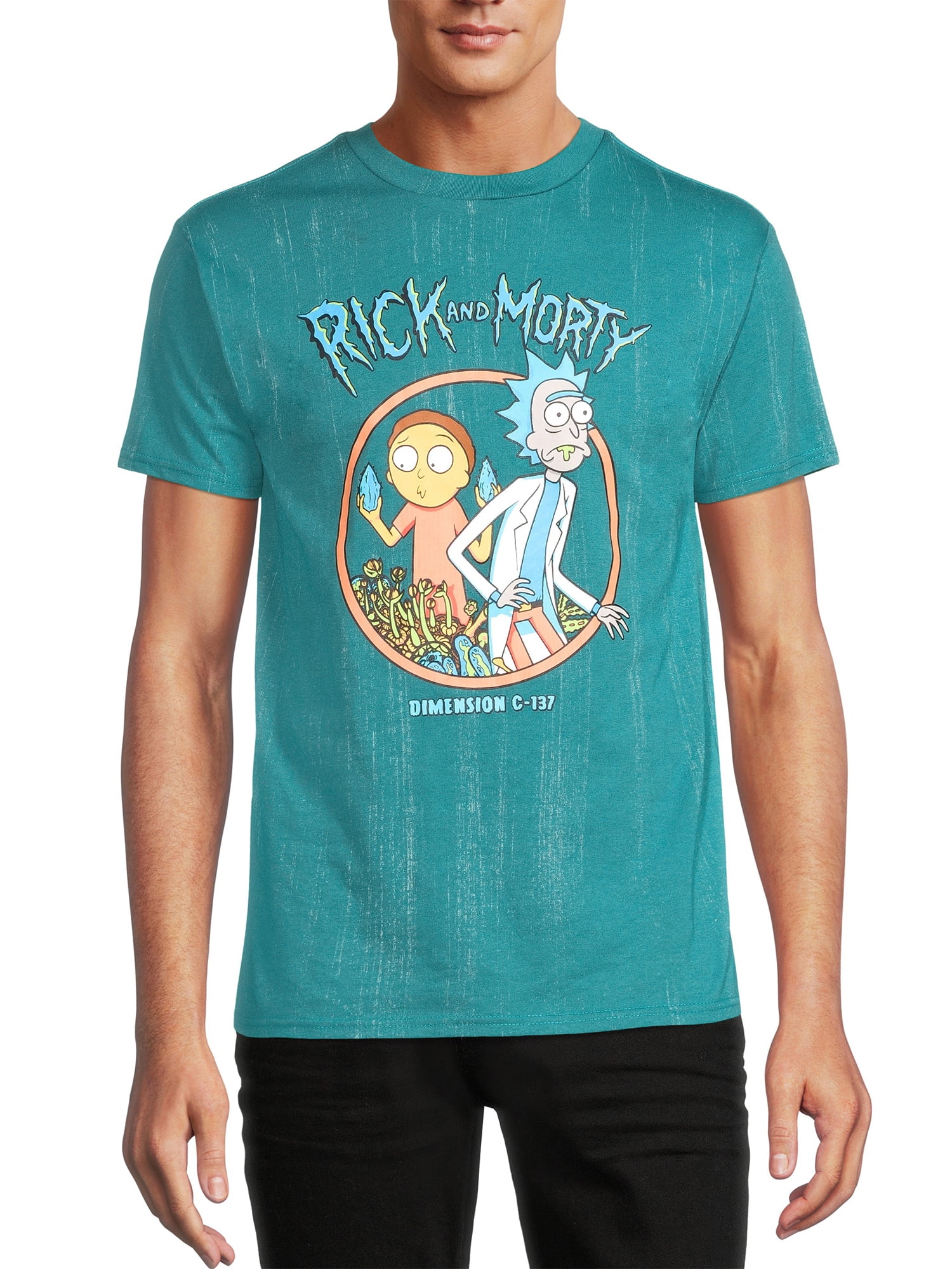 rick and morty t shirt tie dye