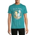 thumbnail image 1 of Rick and Morty Men's & Big Men's Brushed Tie Dye Graphic T-Shirt, 1 of 5