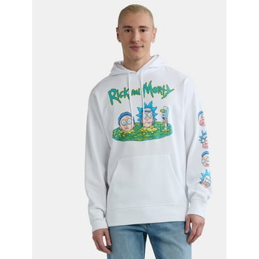 Rick and Morty Men’s Graphic Hoodie with Long Sleeves, Sizes S-3XL