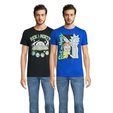 Rick and Morty Men's Graphic Tee, 2-Pack, Size S-3XL