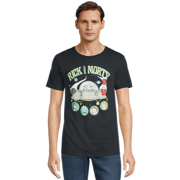 Rick and Morty Men's Graphic Tee with Short Sleeves