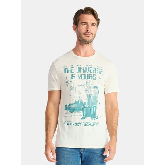 Rick and Morty Men's and Big Men's Graphic Tee with Short Sleeves, Sizes S-2XL