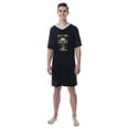 thumbnail image 1 of Rick and Morty Mens' TV Show Series Drunk Spaceship Sleep Pajama Shirt, 1 of 5