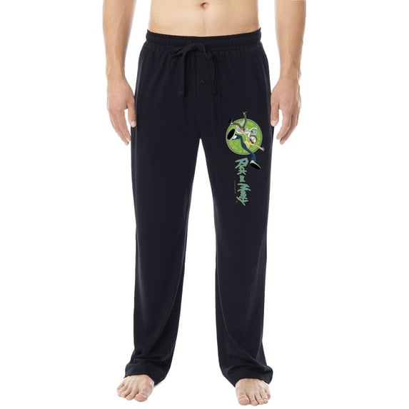 Rick and Morty Mens' TV Show Series Portal Character Sleep Pajama Pants