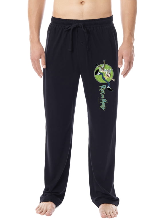 Rick and Morty Mens' TV Show Series Portal Character Sleep Pajama Pants