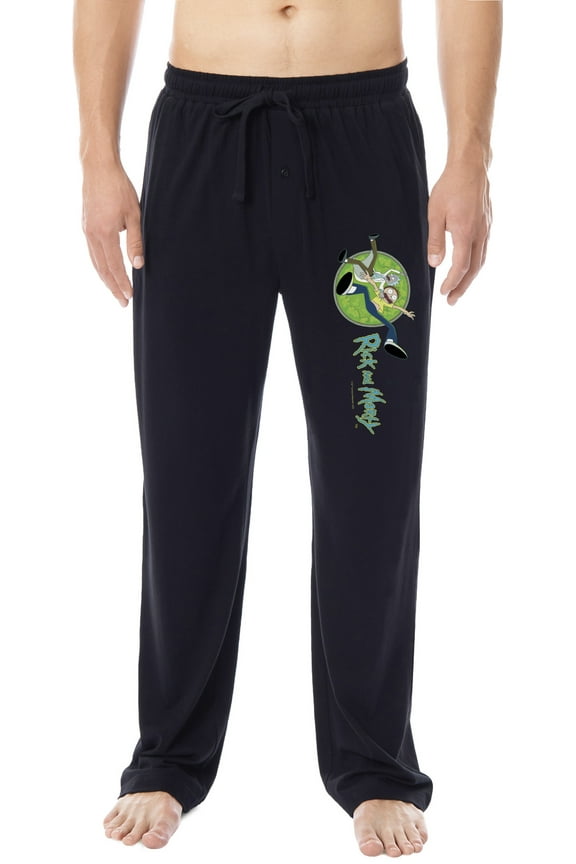 Rick and Morty Mens' TV Show Series Portal Character Sleep Pajama Pants