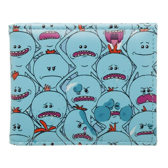 Rick and Morty Mr Meeseeks AOP Pattern Bi-Fold Wallet