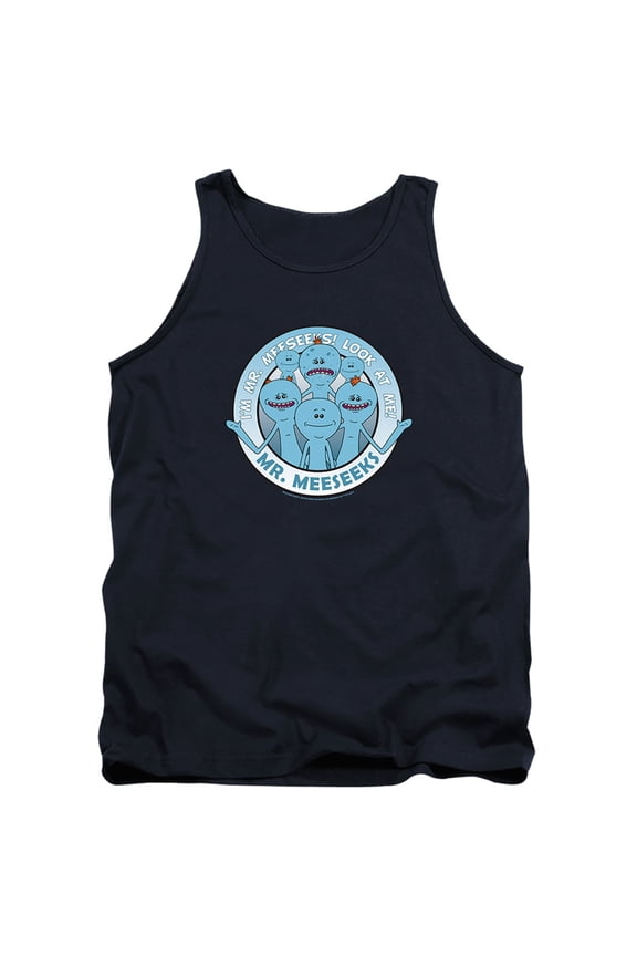 Rick and Morty Mr Meeseeks Unisex Adult Tank Top, Mr Meeseeks, Small
