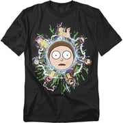 Rick and Morty Multiple Morty Unisex Adult T-Shirt