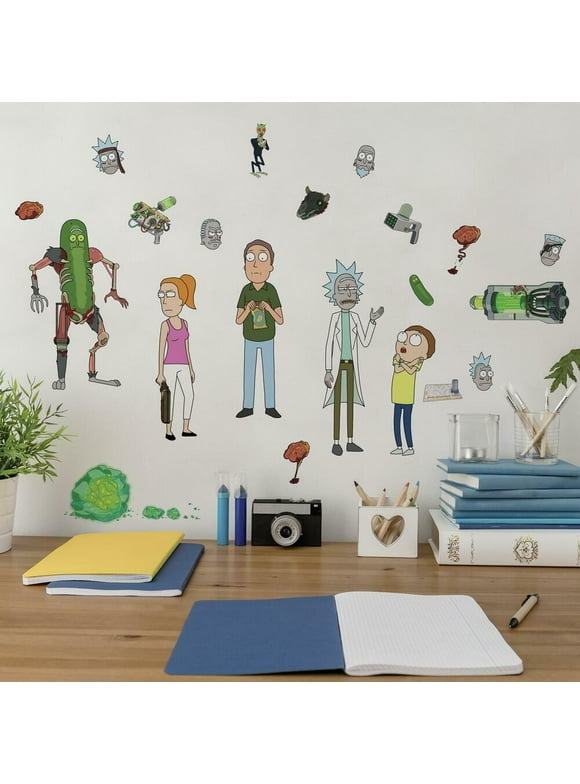 Rick and Morty Peel and Stick Wall Decals