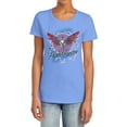 thumbnail image 1 of Rick and Morty Phoenix Person Women's T Shirt, Carolina Blue, 2X-Large, 1 of 6