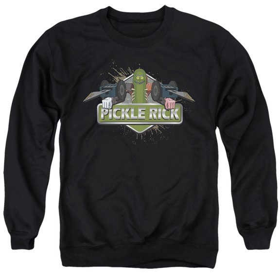 Rick and Morty Pickle Rick Unisex Adult Crewneck Sweatshirt, Pickle Rick, 3X-Large