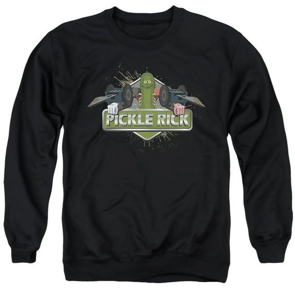 Rick and Morty Pickle Rick Unisex Adult Crewneck Sweatshirt, Pickle Rick, Small