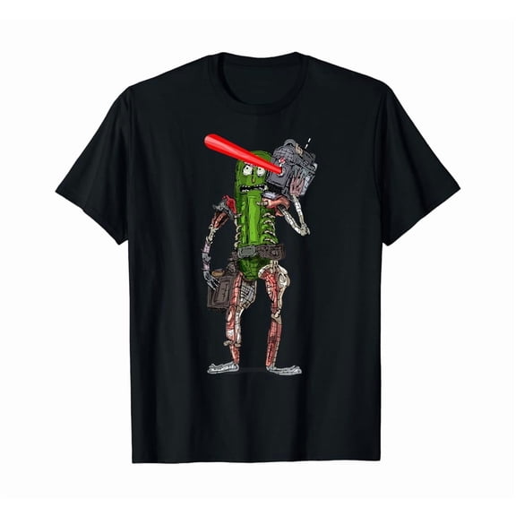 Rick and Morty - Pickle Rick with Laser Beam T-Shirt, Vintage Birthday Gift