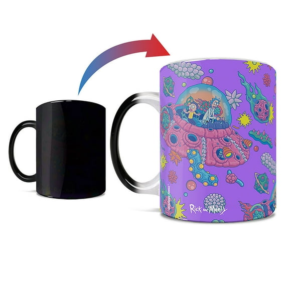 Rick and Morty (Purple Space) Morphing Mugs Heat-Sensitive Mug