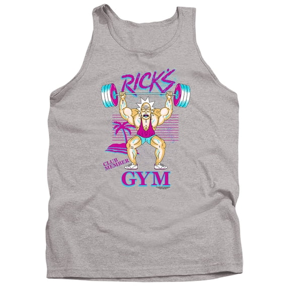 Rick and Morty Ricks Gym Unisex Adult Tank Top, Ricks Gym, X-Large