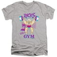 thumbnail image 1 of Rick and Morty Ricks Gym Unisex Adult V-Neck T Shirt, Ricks Gym, Small, 1 of 2