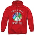 thumbnail image 1 of Rick and Morty School Unisex Adult Pull-Over Hoodie, Red, 2X-Large, 1 of 5