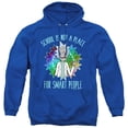 thumbnail image 1 of Rick and Morty School Unisex Adult Pull-Over Hoodie, Royal, Small, 1 of 5