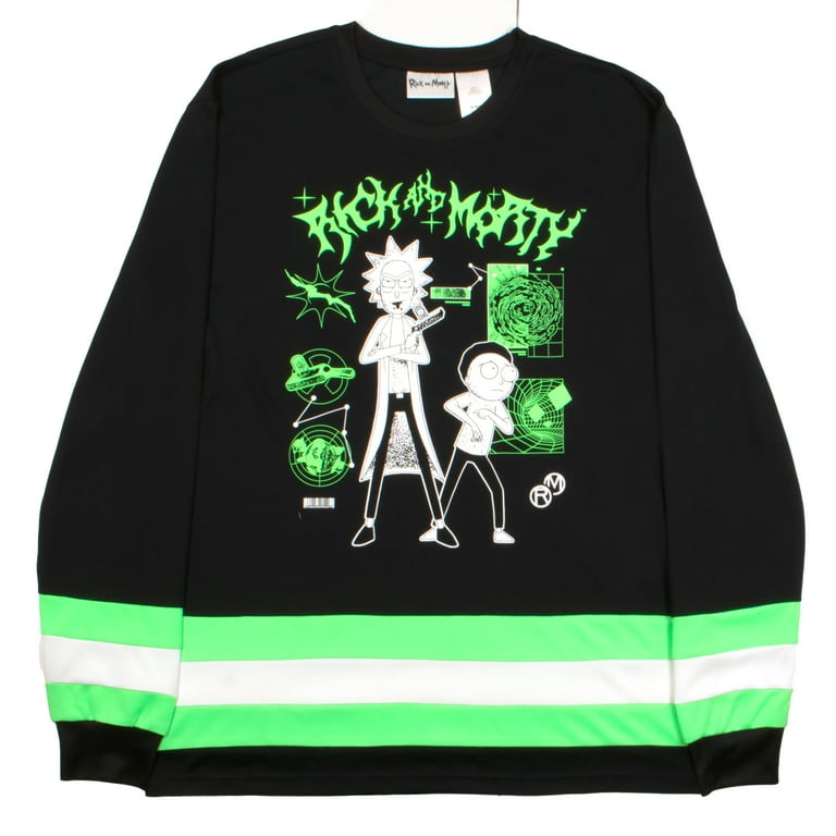 Rick and Morty Space Warp Varsity Bomber Puffer Jacket For Mens Size S XL