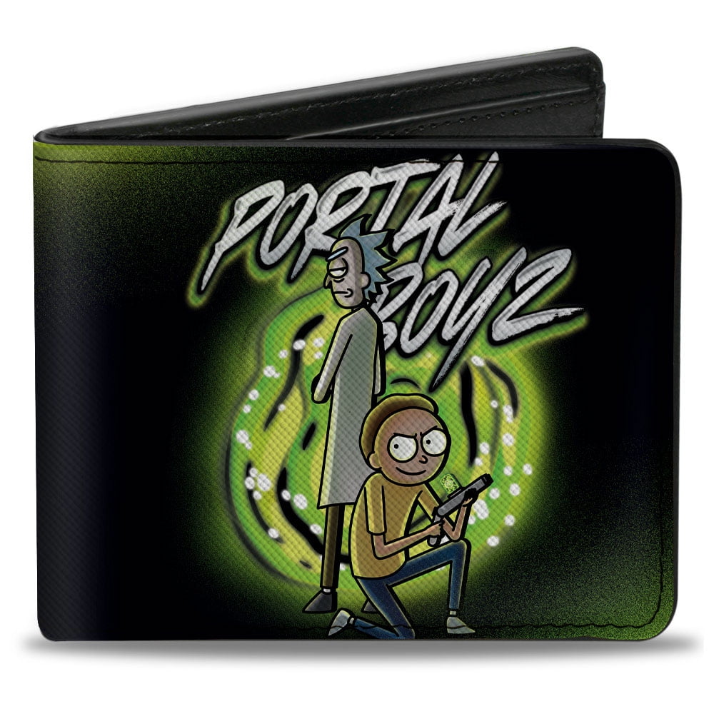Portefeuille Bifold 3D Rick And Morty - Cuir Synthétique, Unisexe, Neuf Avec étiquettes