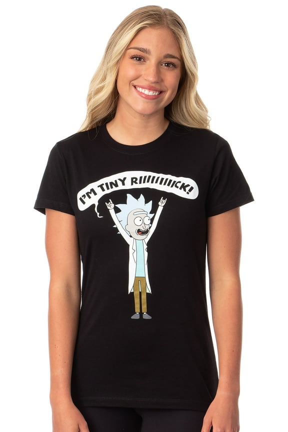 Rick and Morty Women's I'm Tiny Rick Comedy Character T-Shirt
