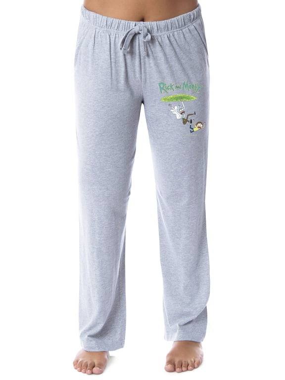 Rick and Morty Womens' TV Show Series Portal Character Sleep Pajama Pants