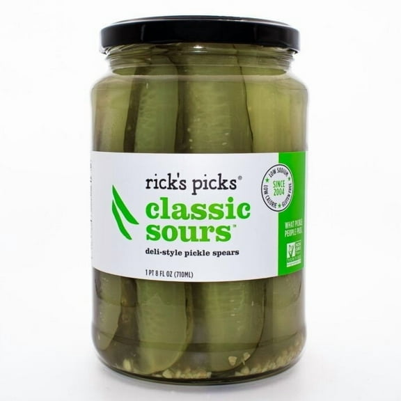 Rick's Picks Classic Deli-Style Pickle Spears, 8 fl Oz Jar