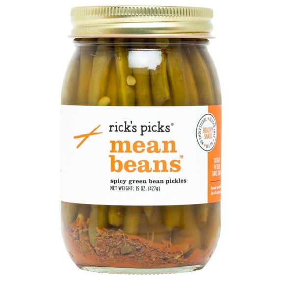 Rick's Picks Mean Beans Spicy Green Bean Pickles - 15 oz Pack of 2