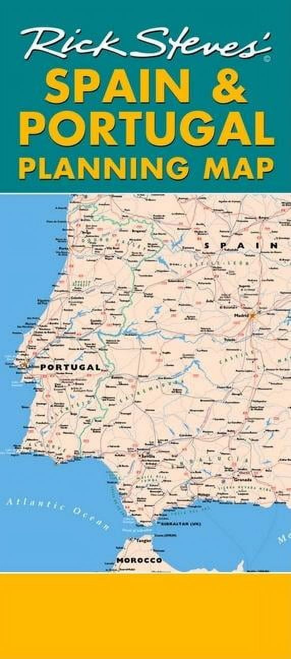 Rick steves spain & portugal planning map including barcelona, madrid