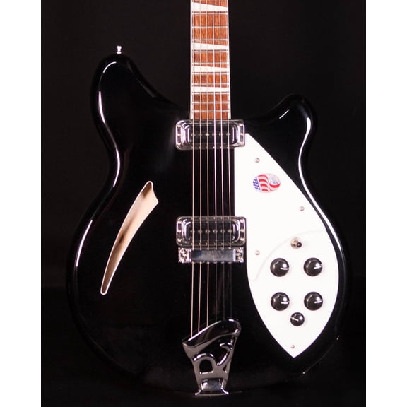 Rickenbacker 360 Semi Hollow Electric Guitar, JetGlo