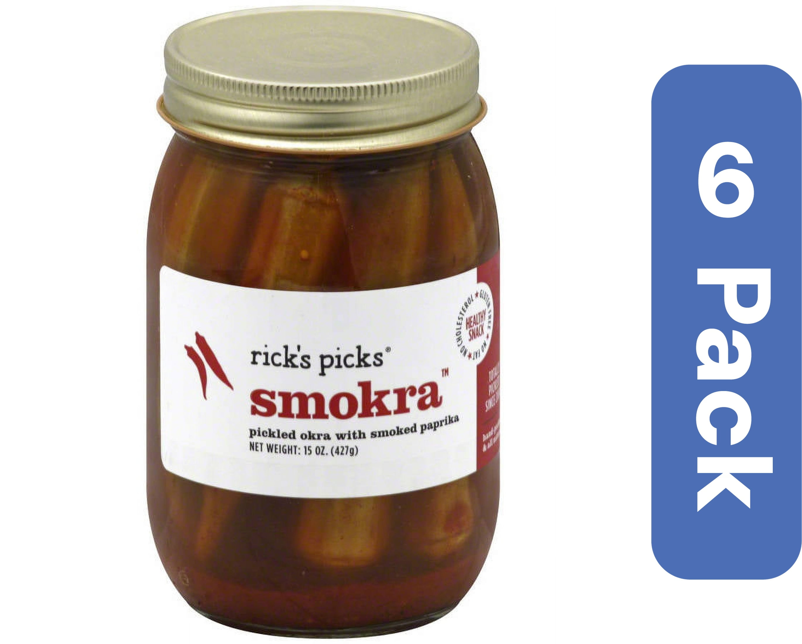Rick's Picks Smoked Paprika Pickles 15 oz (Pack of 6)