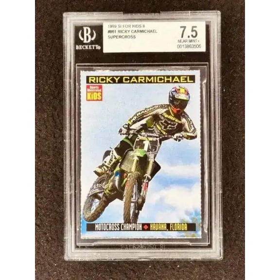 Ricky Carmichael 1999 SI for Kids Rookie Card BGS 7.5