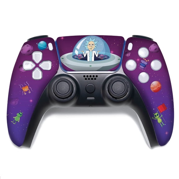 Ricky - Morty Custom PS-5 Controller Wireless compatible with Play-Station 5 Console by BCB Controllers | Proudly Customized in USA with Permanent HYDRO-DIP Printing (MODDED) [video game]