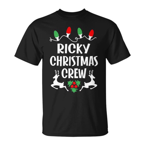 Ricky Name Christmas Crew Ricky TShirt