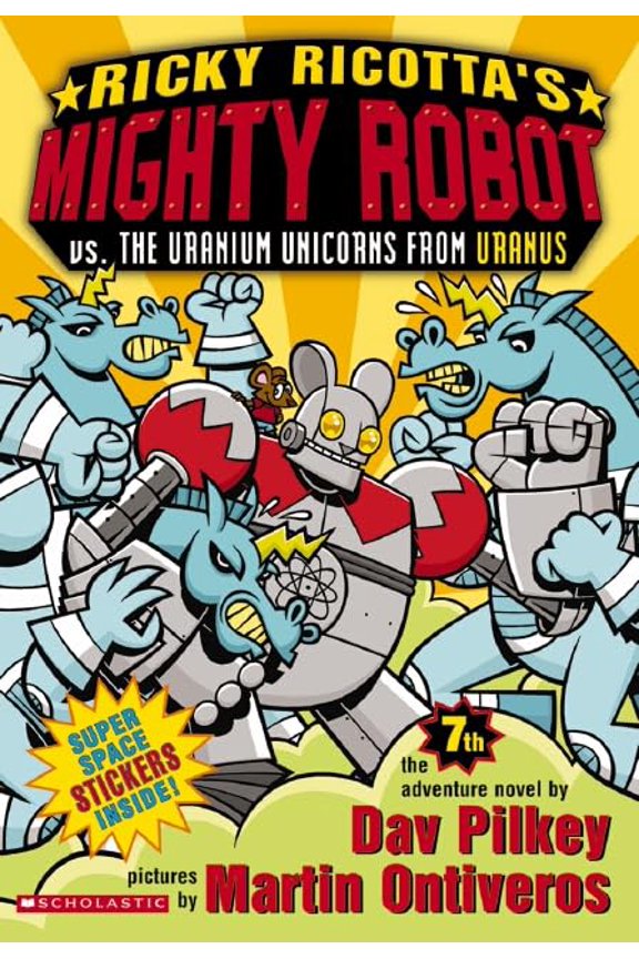 Pre-Owned Ricky Ricotta's Mighty Robot Vs. the Uranium Unicorns from Uranus (Paperback) by Dav Pilkey