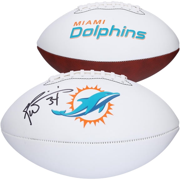 Ricky Williams Miami Dolphins Autographed Franklin White Panel Football - Fanatics Authentic Certified