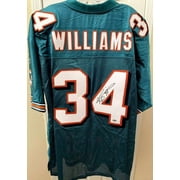 Ricky Williams autographed Miami Dolphins Reebok aqua stitched jersey SCHWARTZ