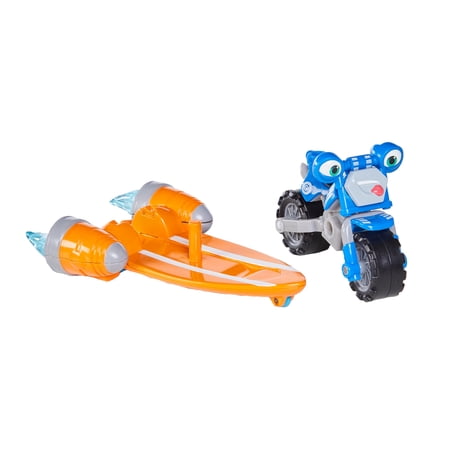 Ricky Zoom: Loop Hoopla Action Racer with Deluxe Vroomboard Action Accessory – 3-inch Action Figure – Free-Wheeling, Free Standing Toy Bike for Preschool Play