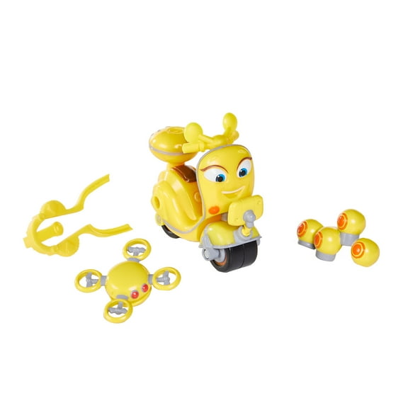 Ricky Zoom: Scootio Whizzbang Action Racer with Deluxe Launcher Action Accessory 3-inch Action Figure Free-Wheeling, Free Standing Toy Bike for Preschool Play