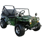 Ricky-power-sports RPS 2 Seater 125cc 7.75HP Gasoline Go-Kart - Camo Green