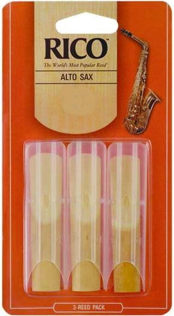 Alto Sax Reeds Rico Rico Alto Sax Reed no. 3 Box of 3 - Walmart.com