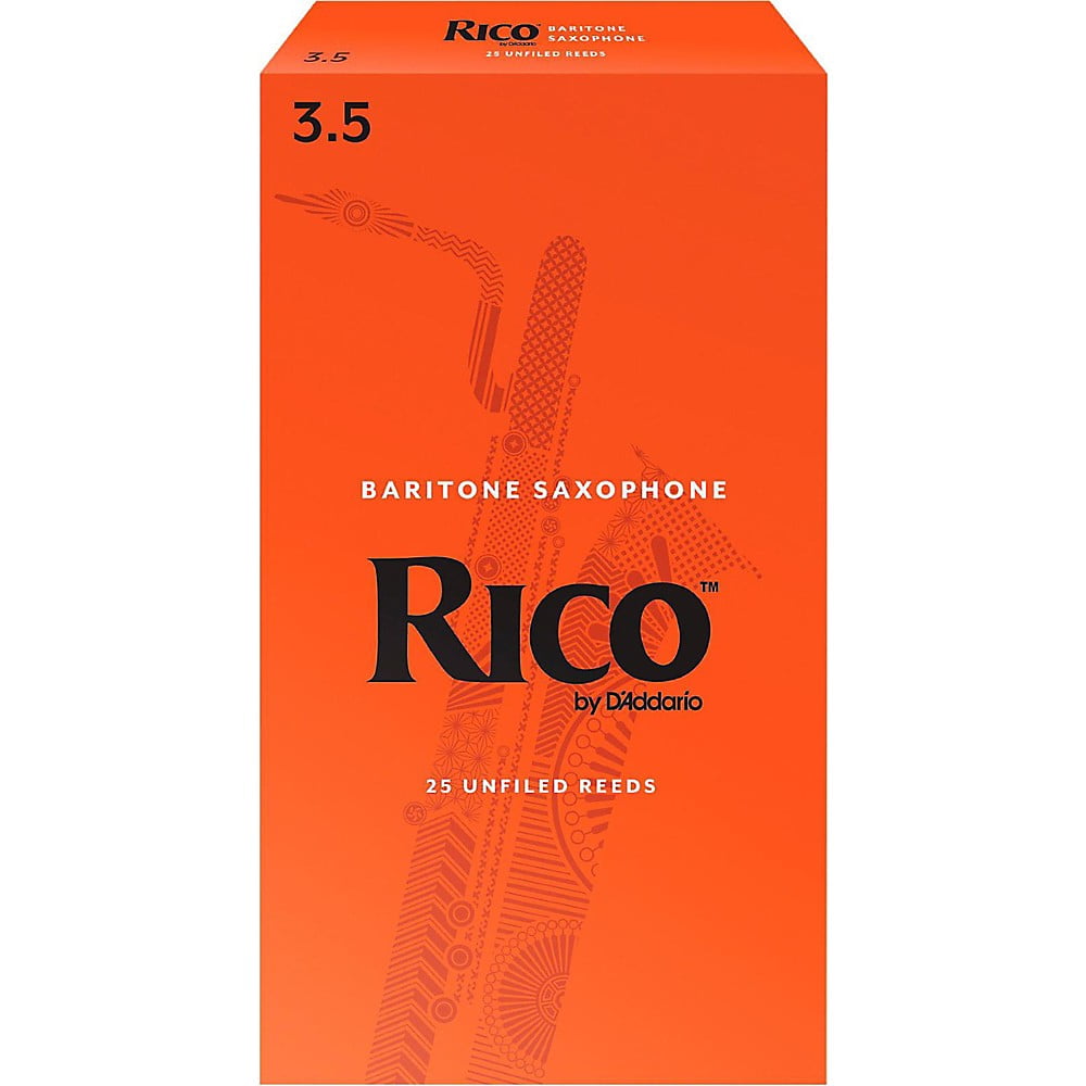 Rico Baritone Saxophone Reeds, Box of 25 Strength 3.5