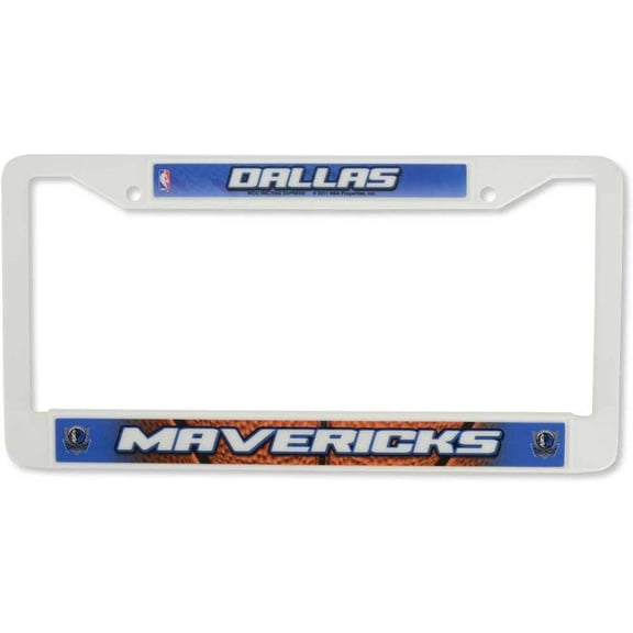 Dallas Mav's Basketball Maverick's Plastic Auto License Plate Frame
