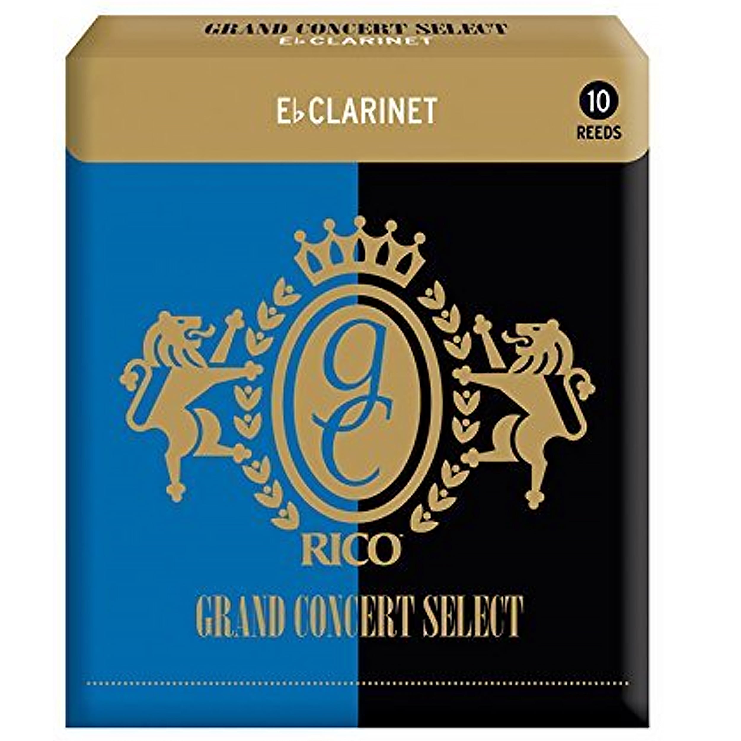 Rico Grand Concert Select Eb Clarinet Reeds, Strength 4.5, 10-pack