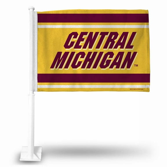 Central Michigan Chippewas 11X14 Window Mount 2-Sided Car Flag