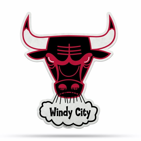 Bulls Shape Cut Retro Pennant With Header Card