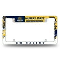 thumbnail image 1 of Rico Industries College Murray State Racers 12" x 6" Chrome All Over Automotive License Plate Frame For Car/Truck/SUV, 1 of 4