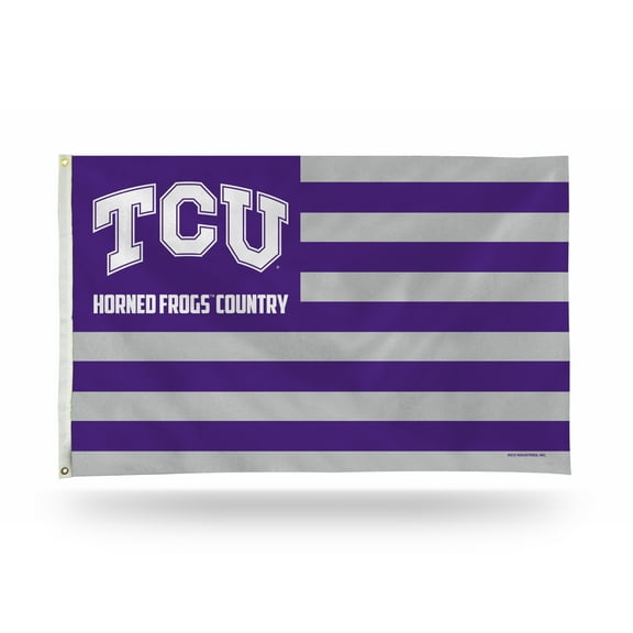Texas Christian TCU Flag Banner 3x5 Country Design Premium with Metal Grommets Outdoor House University of